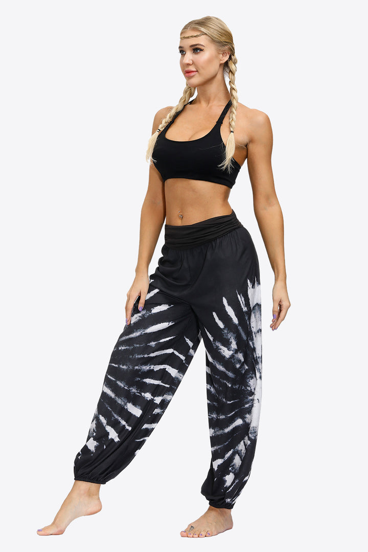 Exotic Style Printed Ruched Pants - Runway Frenzy