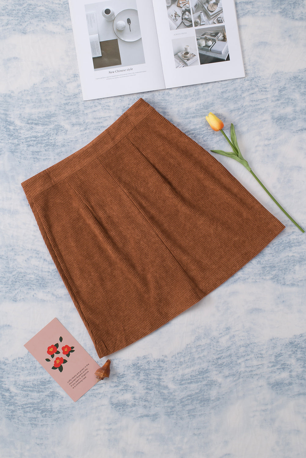 Buttoned Corduroy Mini Skirt - Runway Frenzy