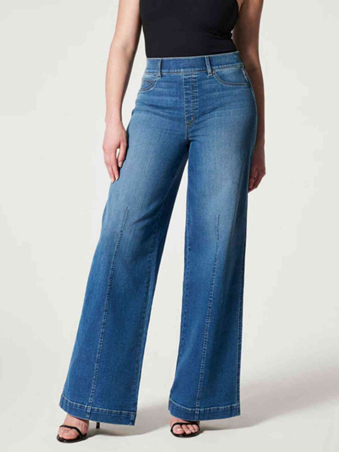 Wide Leg Long Jeans Trendsi