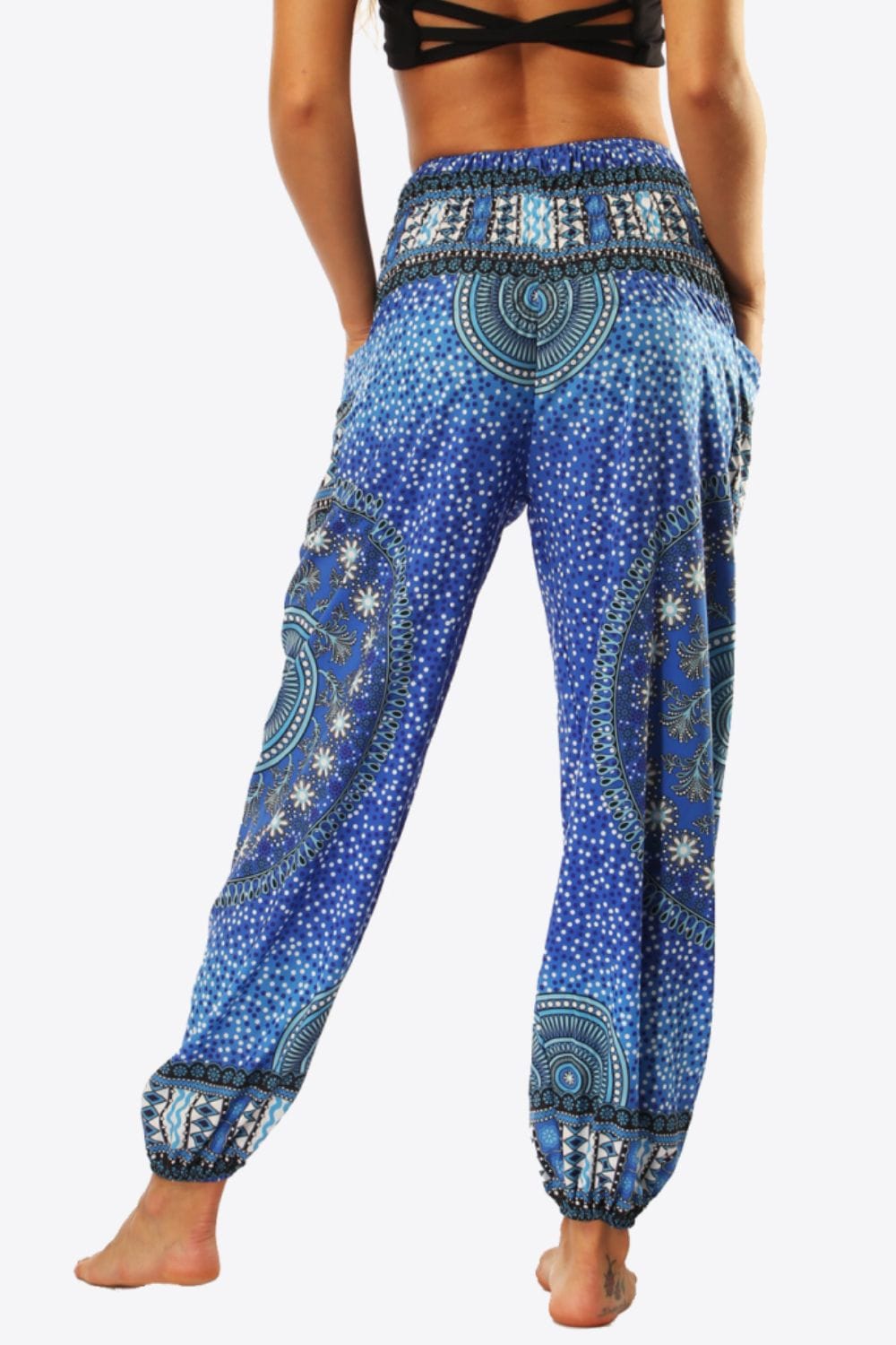 Printed High-Waist Pants - Runway Frenzy 