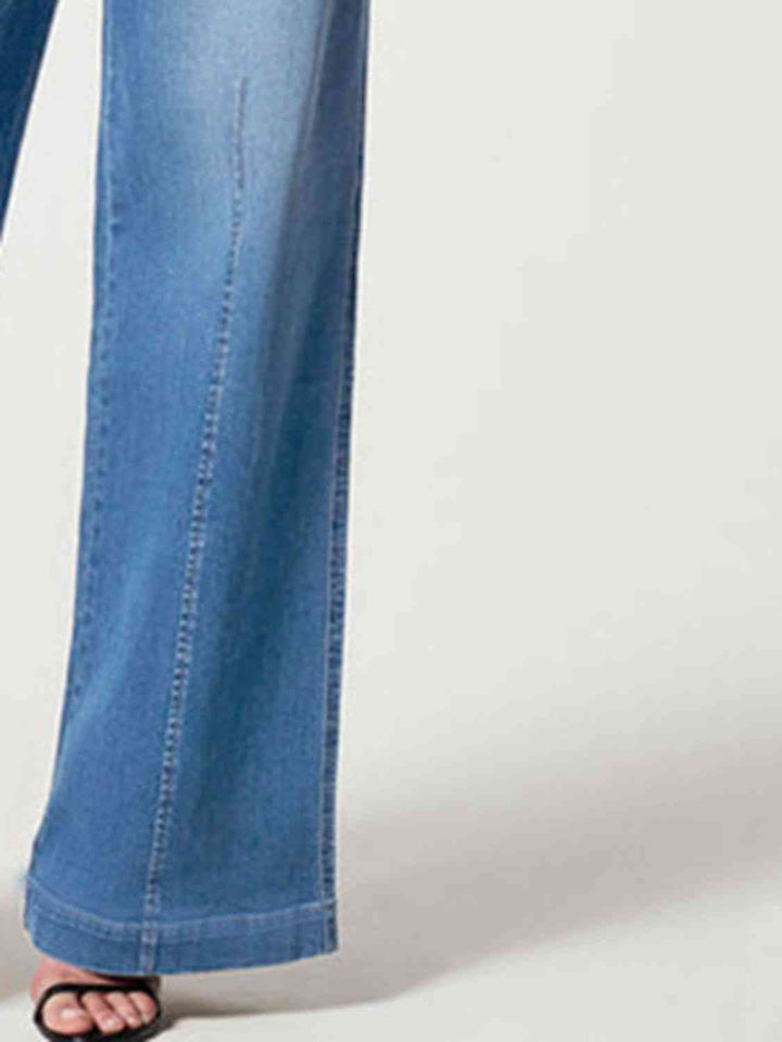 Wide Leg Long Jeans Trendsi