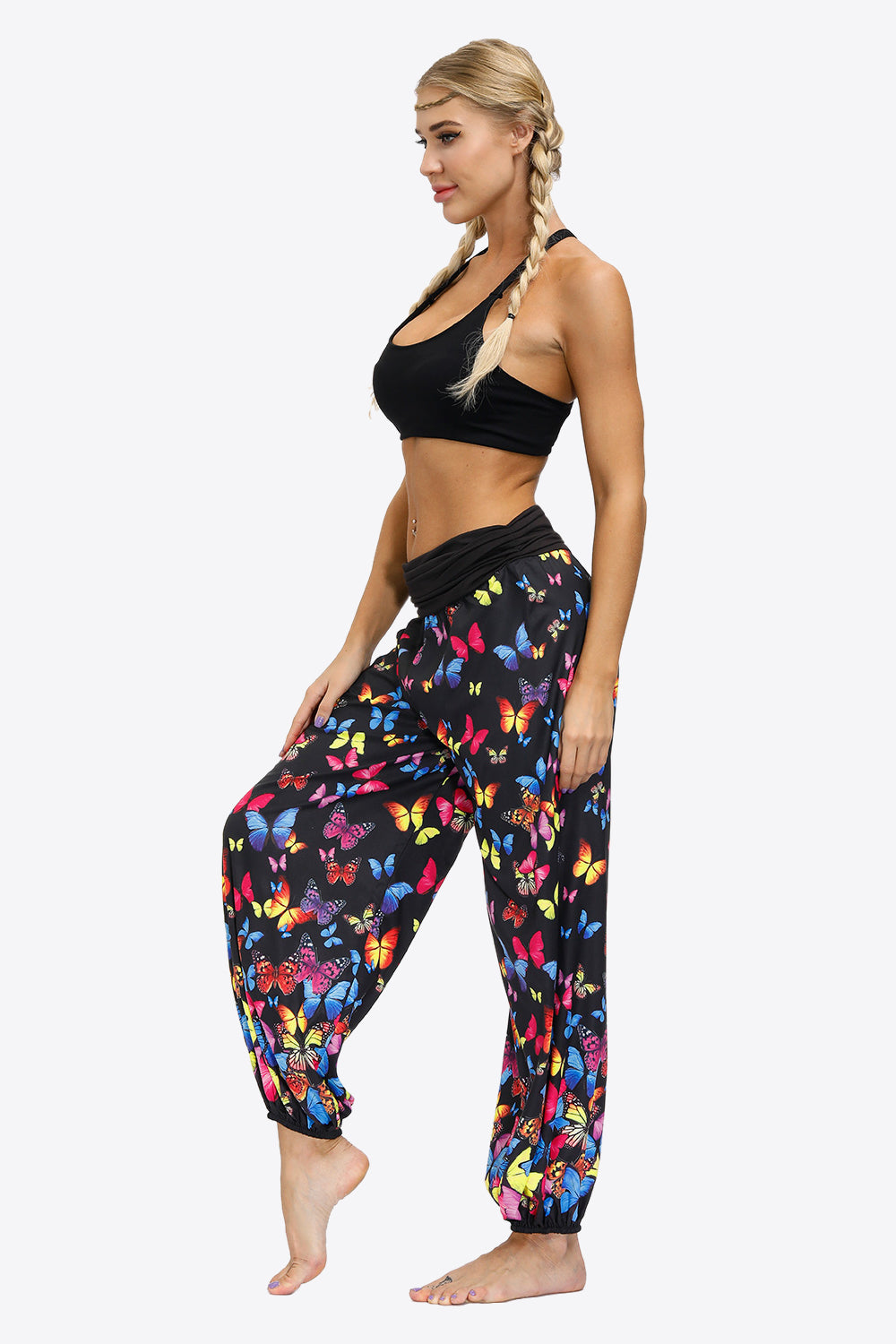 Oversized Printed Wide Leg Long Pants - Runway Frenzy 