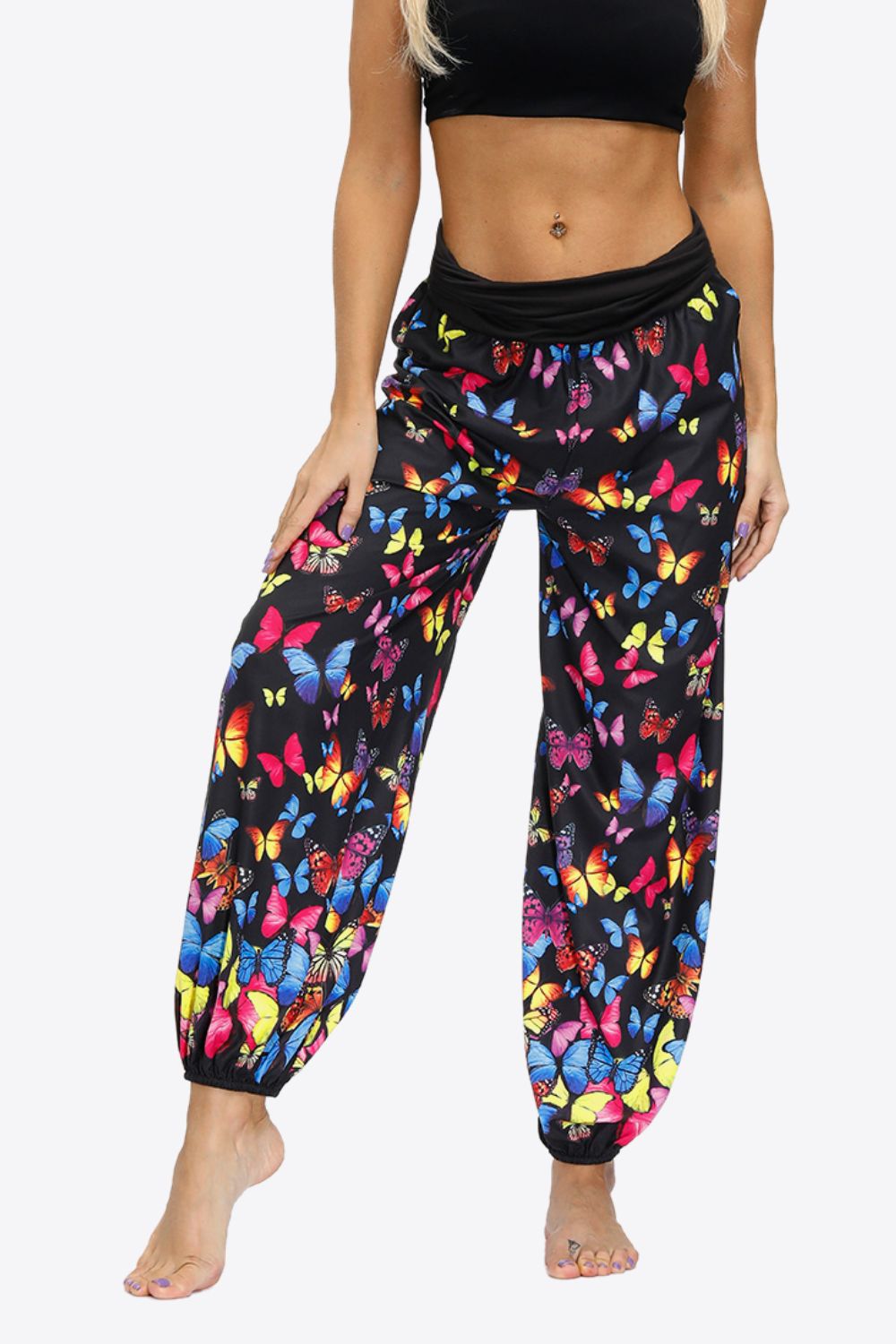 Oversized Printed Wide Leg Long Pants - Runway Frenzy 