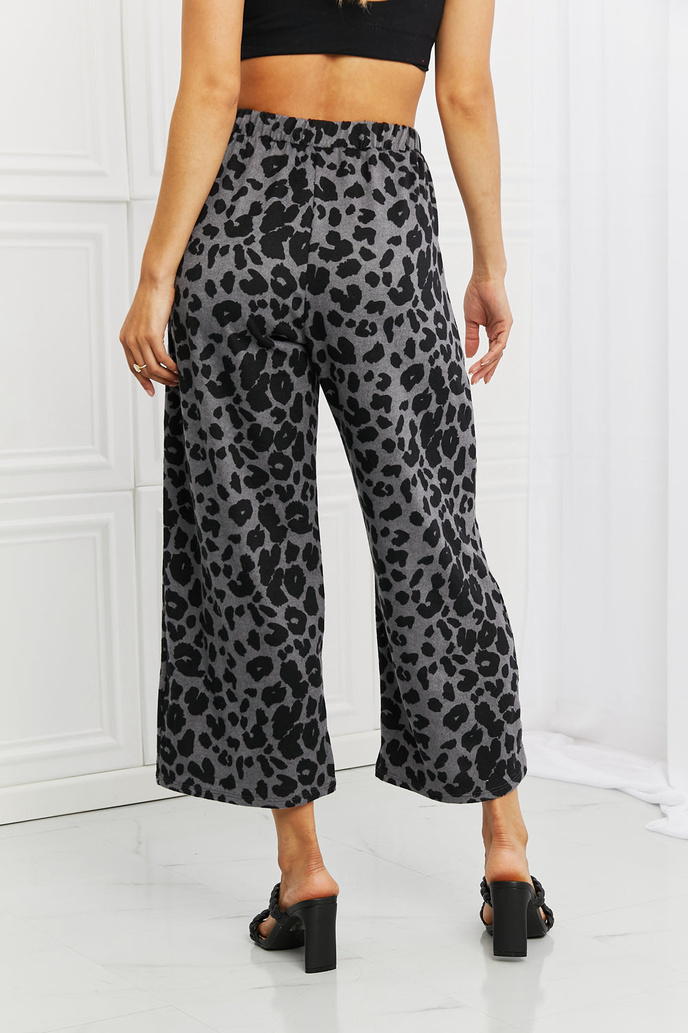 BOMBOM Stay Cozy Pattern Wide Leg Pants - Runway Frenzy