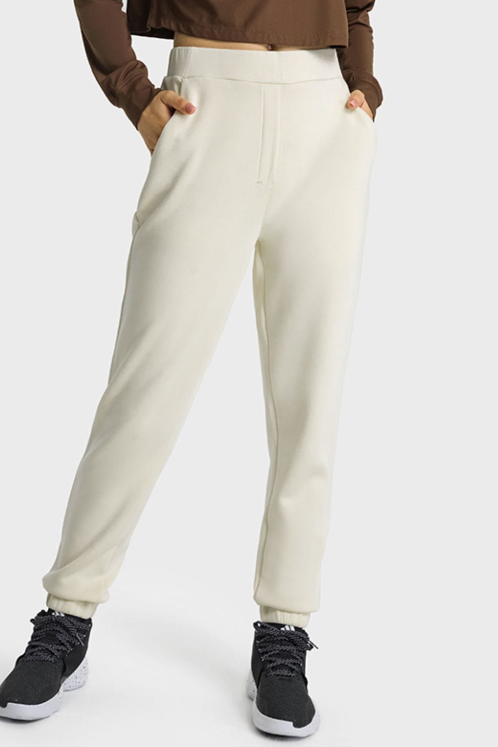 Pull-On Joggers with Side Pockets - Runway Frenzy 