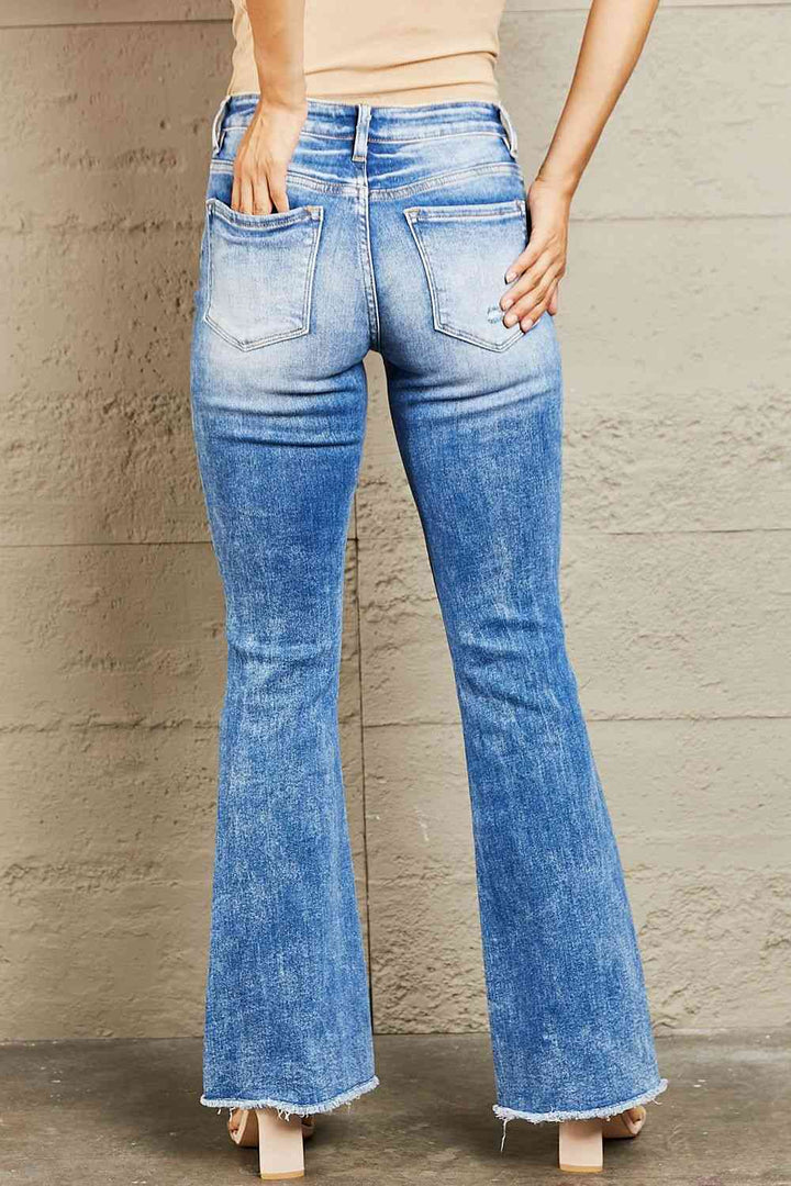 BAYEAS Izzie Mid Rise Bootcut Jeans Trendsi