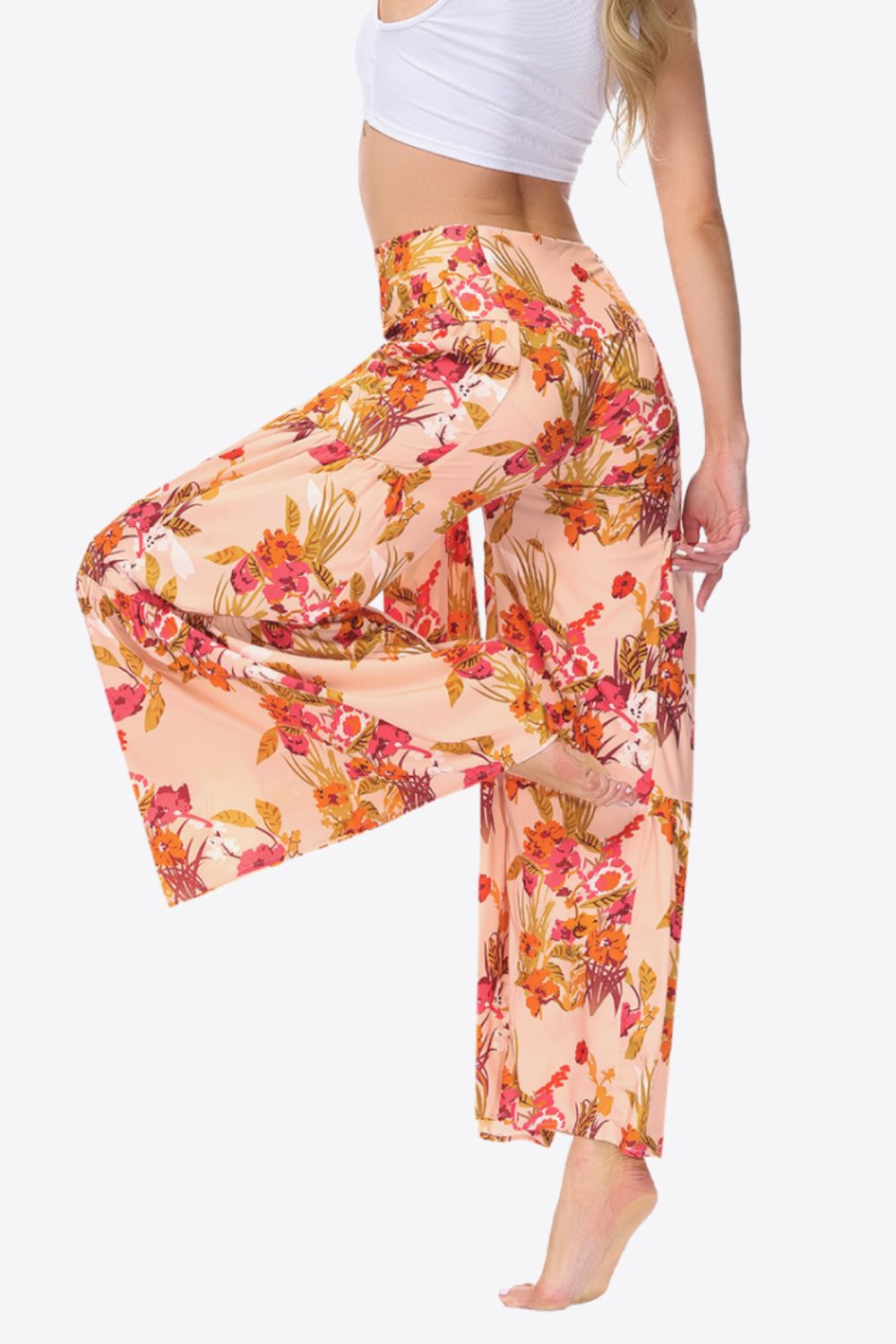 Floral Tie-Waist Tiered Culottes - Runway Frenzy