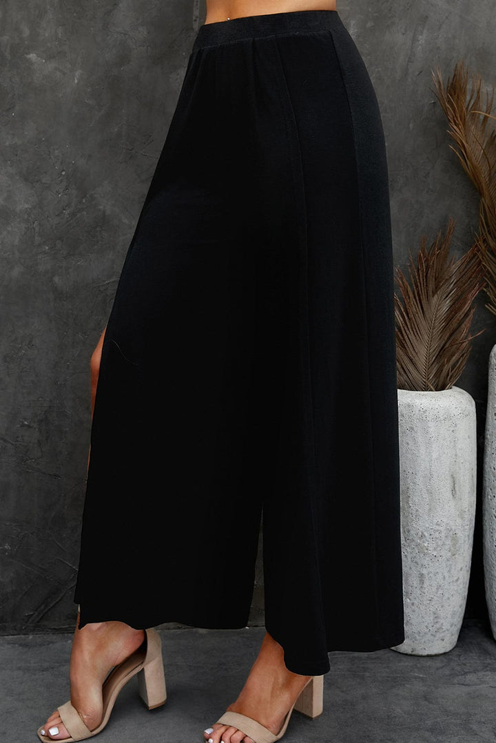 Split Wide Leg Pants - Runway Frenzy 