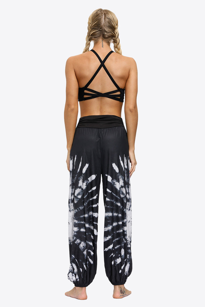 Exotic Style Printed Ruched Pants - Runway Frenzy