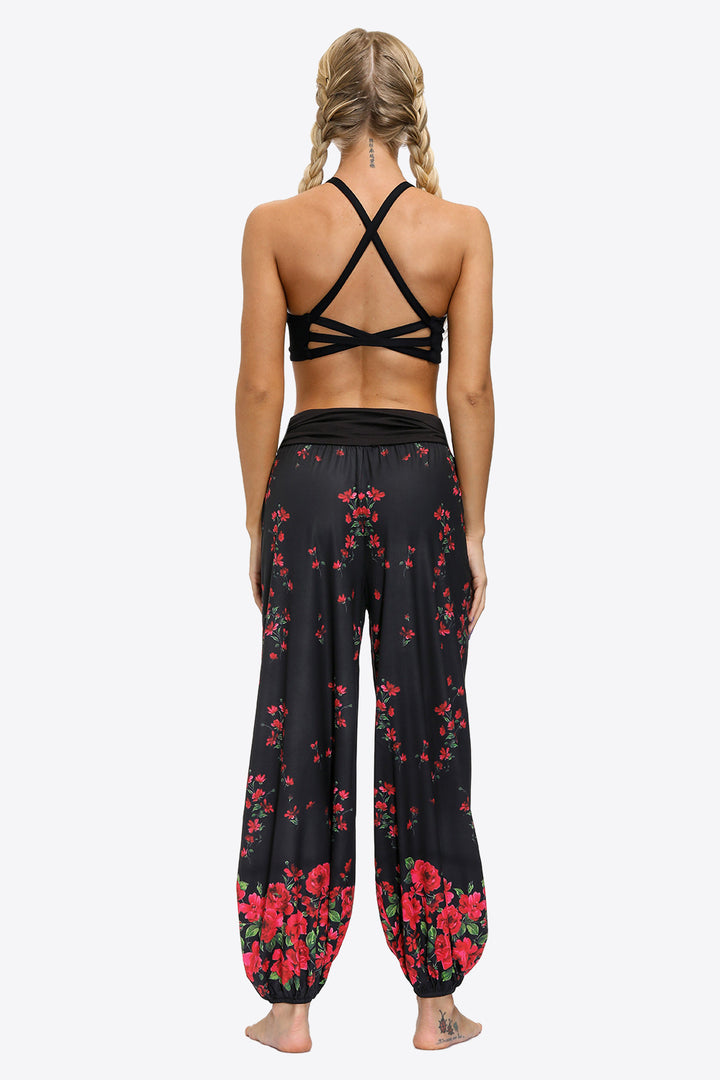 Oversized Printed Wide Leg Long Pants - Runway Frenzy 