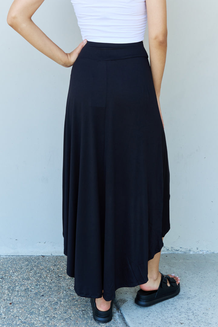 Ninexis First Choice High Waisted Flare Maxi Skirt in Black - Runway Frenzy 