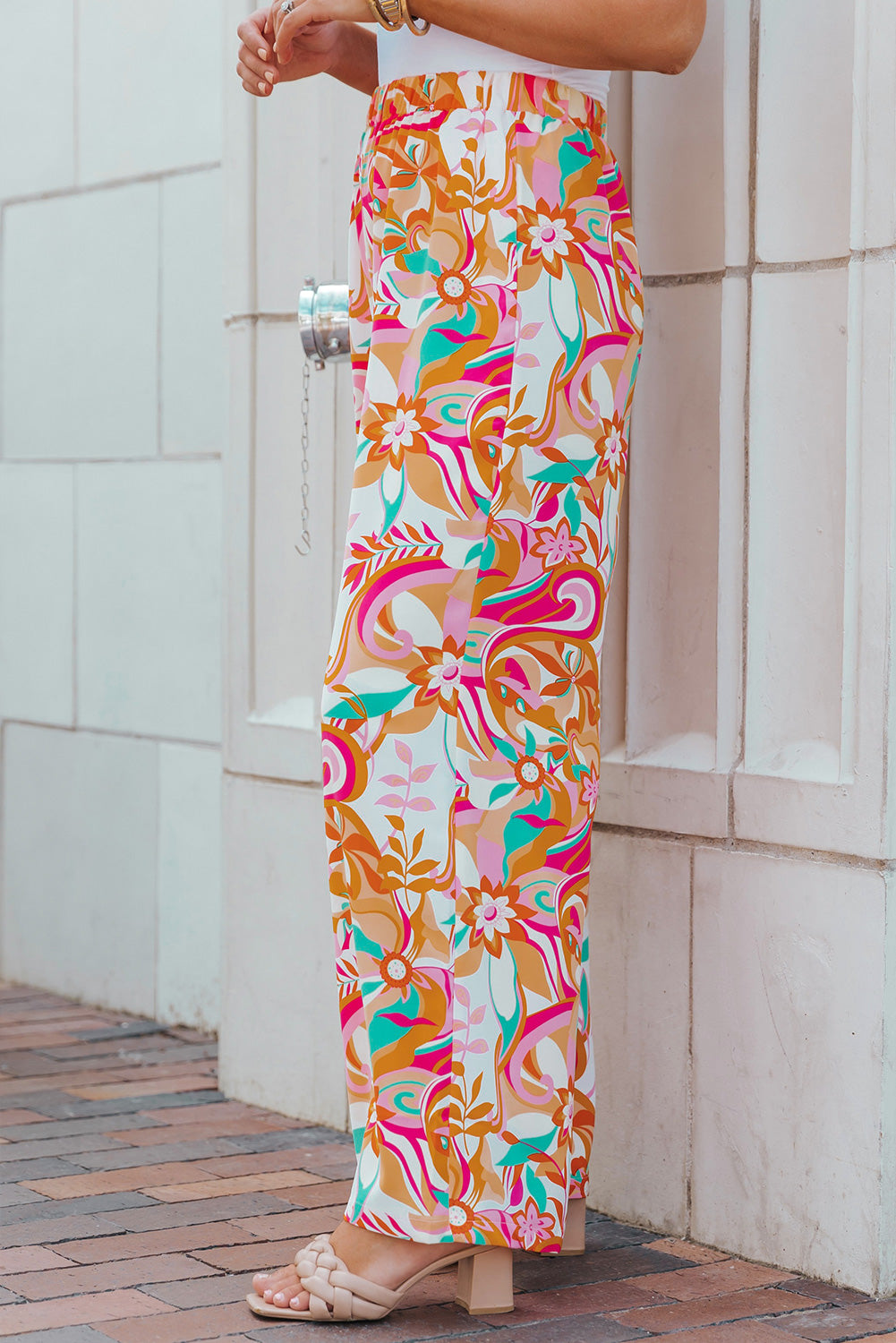 Floral Wide Leg Pants - Runway Frenzy