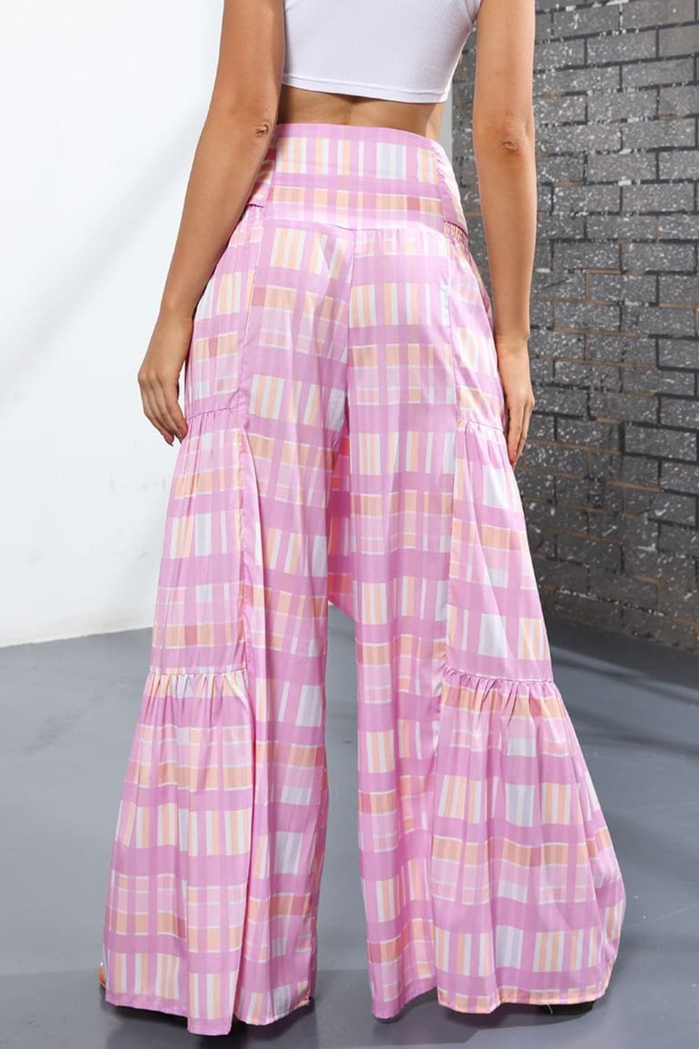 Printed High-Rise Tied Culottes - Runway Frenzy 