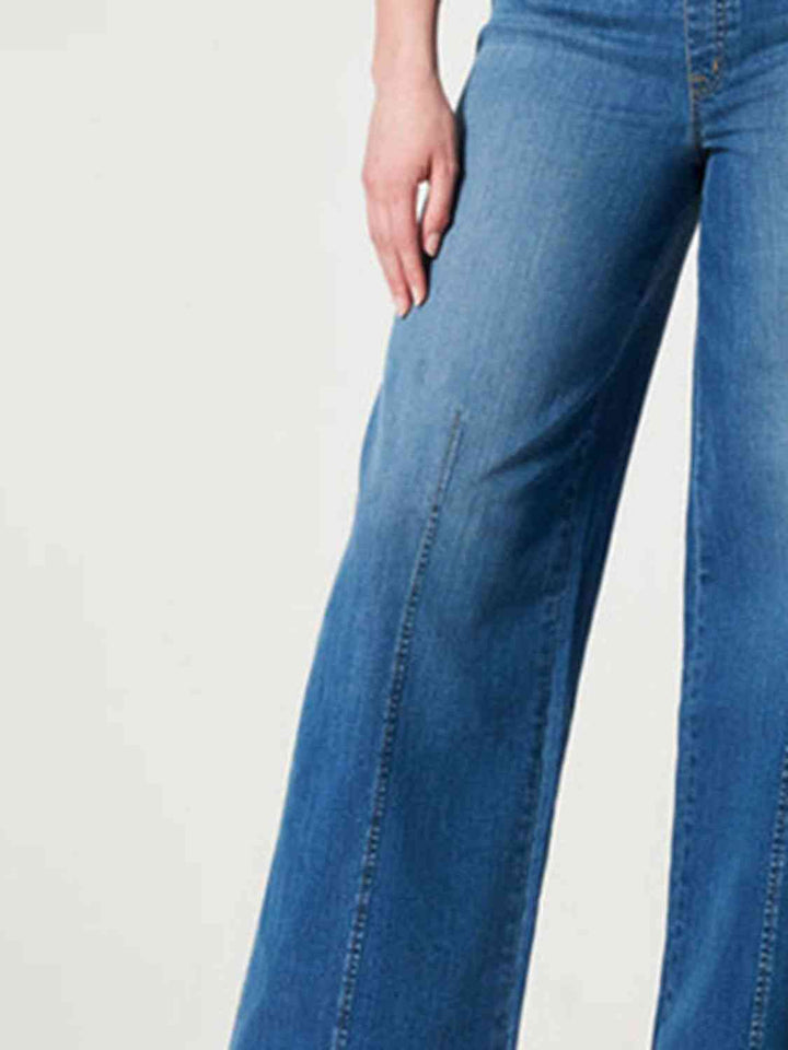 Wide Leg Long Jeans Trendsi