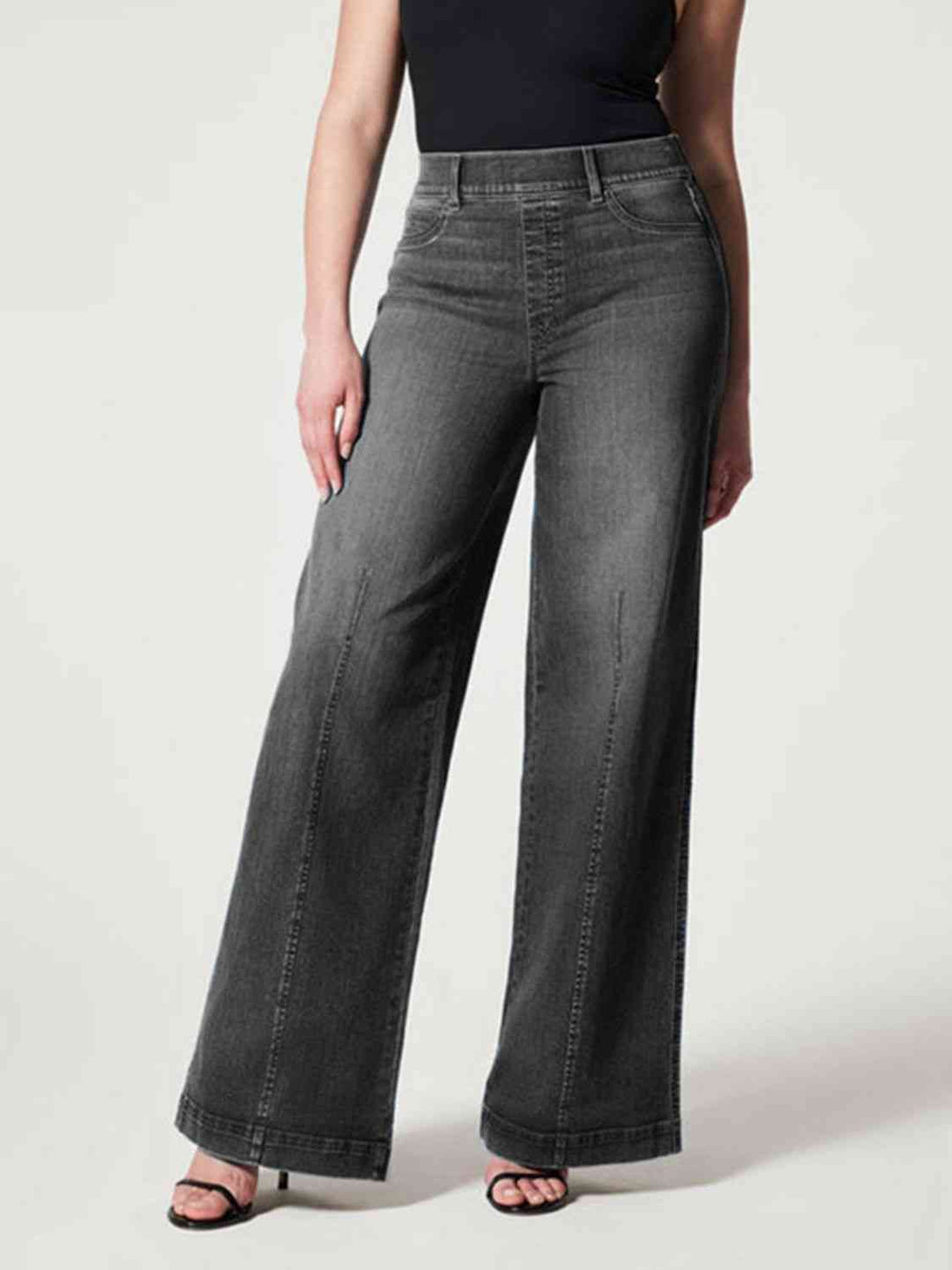 Wide Leg Long Jeans Trendsi