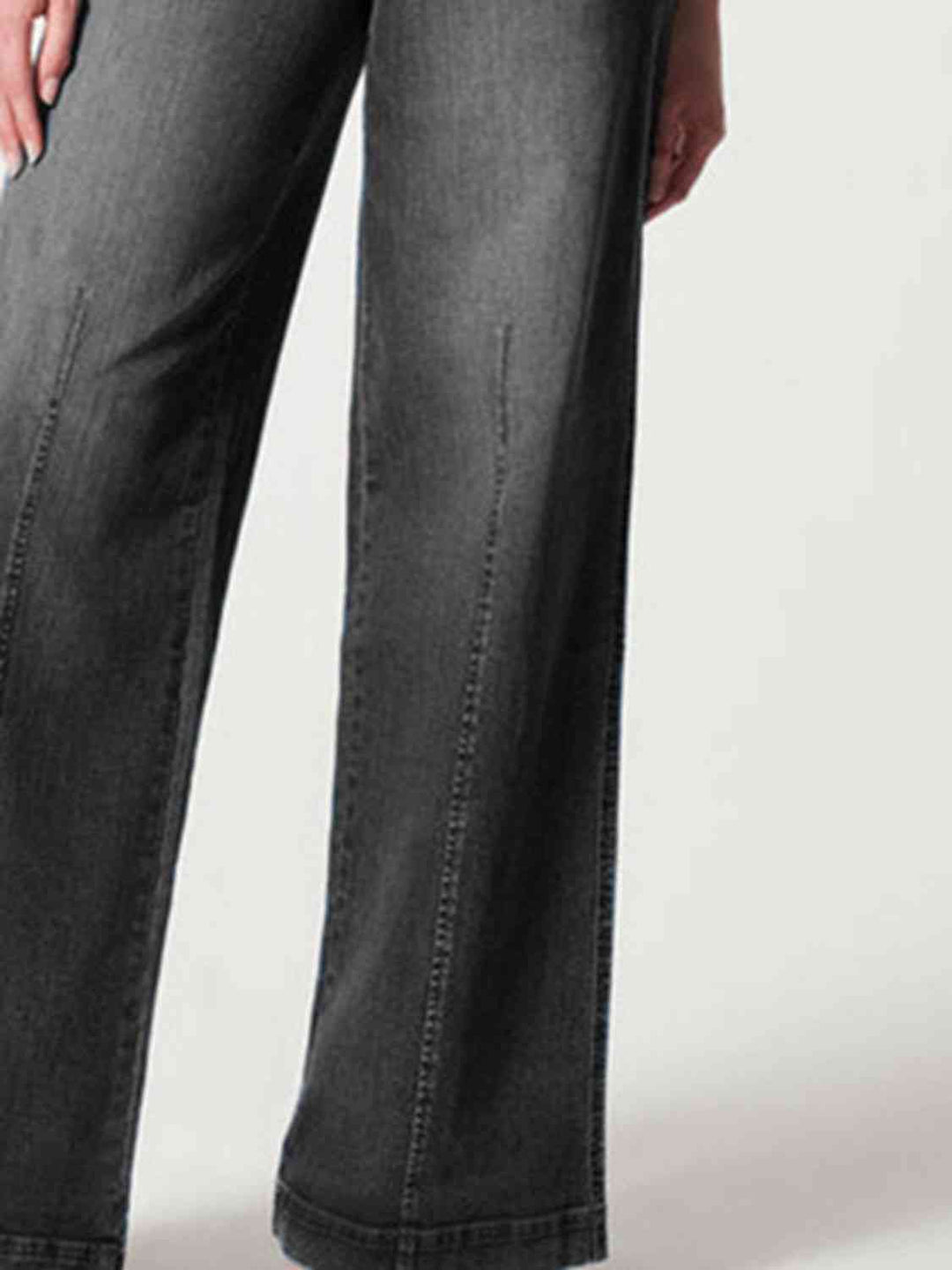 Wide Leg Long Jeans Trendsi