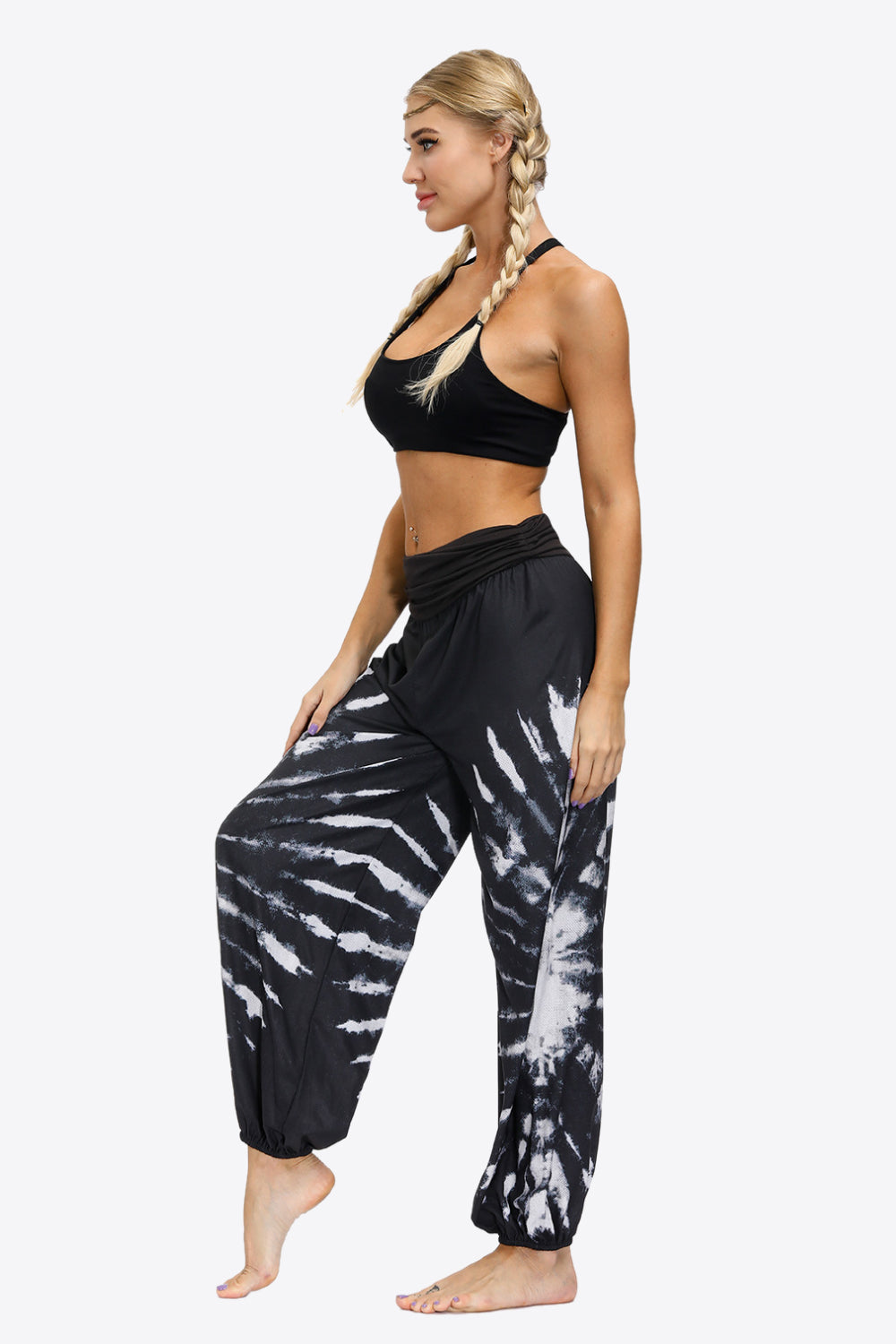 Exotic Style Printed Ruched Pants - Runway Frenzy