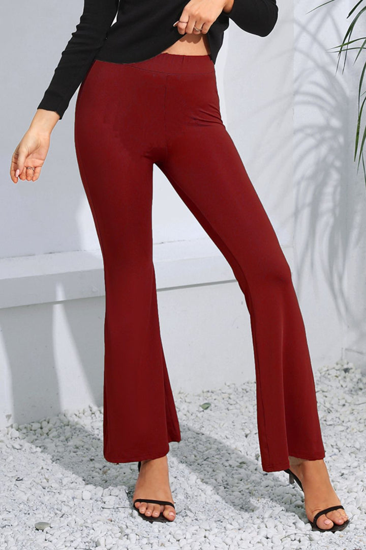 High Waist Long Flare Pants - Runway Frenzy 