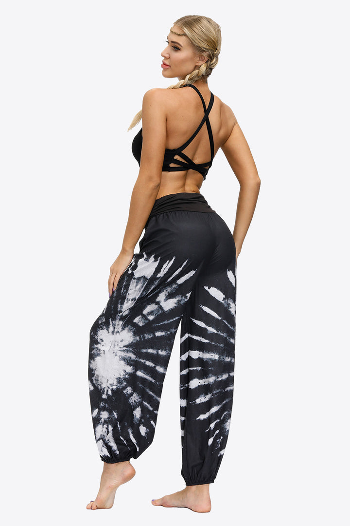 Exotic Style Printed Ruched Pants - Runway Frenzy