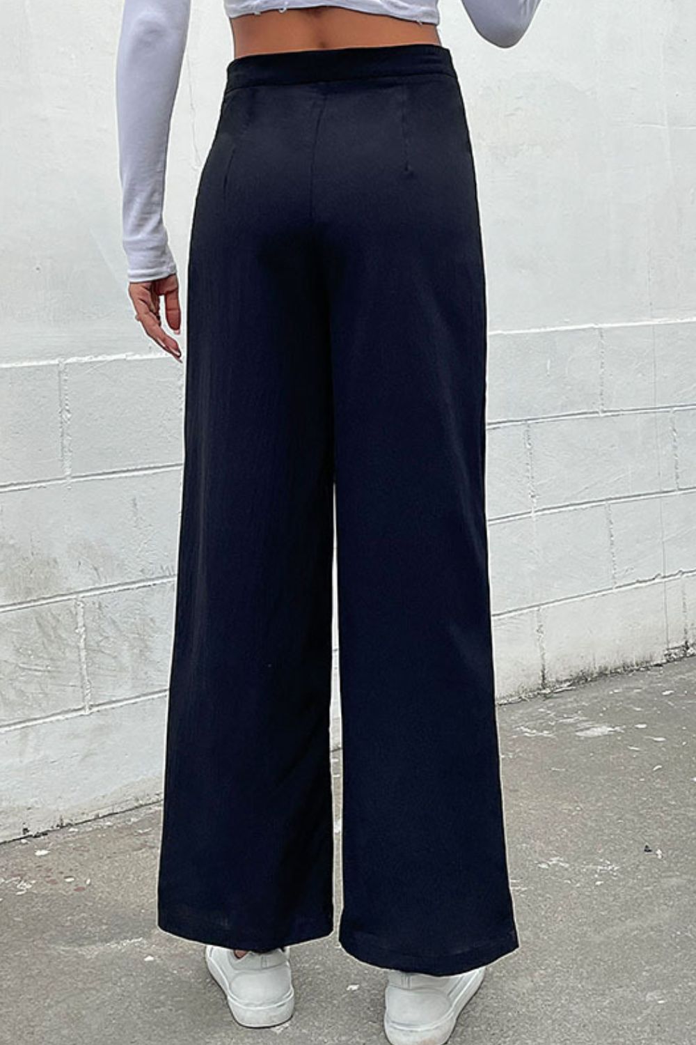 Double-Breasted Wide Leg Pants - Runway Frenzy