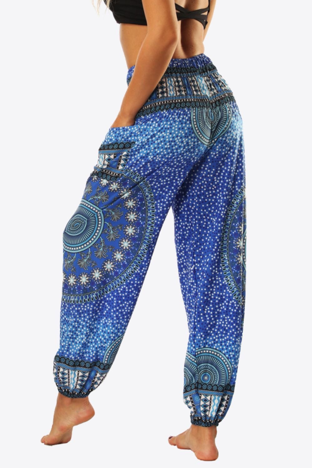 Printed High-Waist Pants - Runway Frenzy 