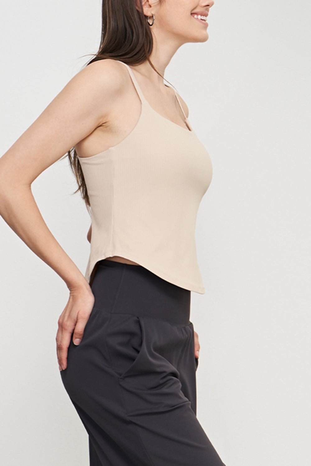 Curved Hem Sports Cami - Runway Frenzy