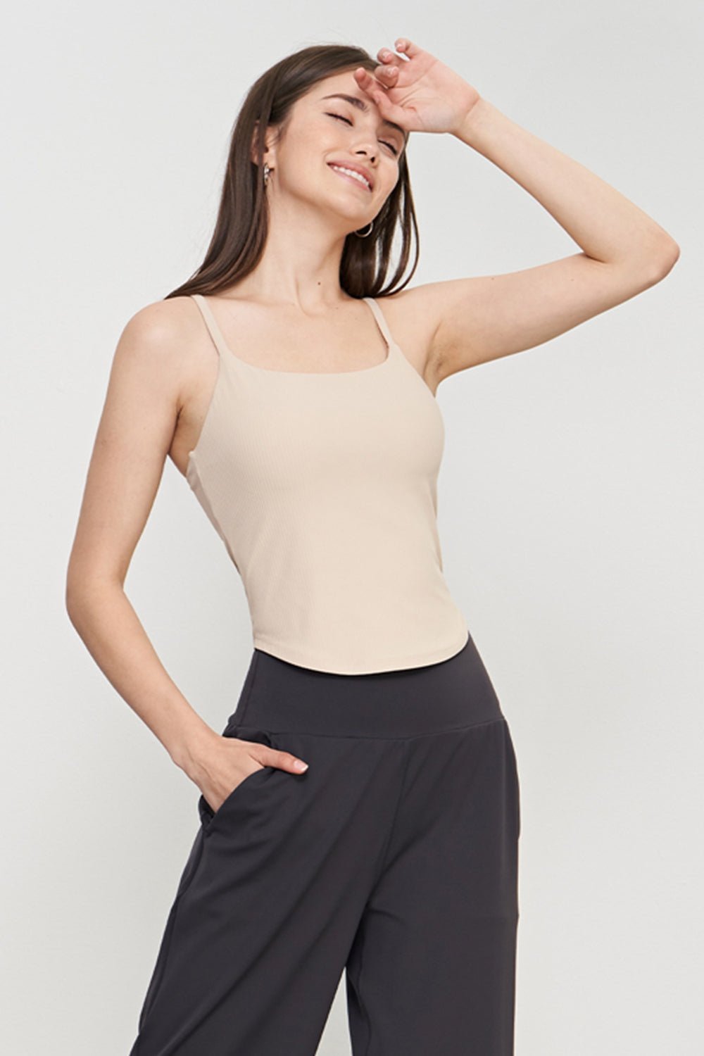 Curved Hem Sports Cami - Runway Frenzy