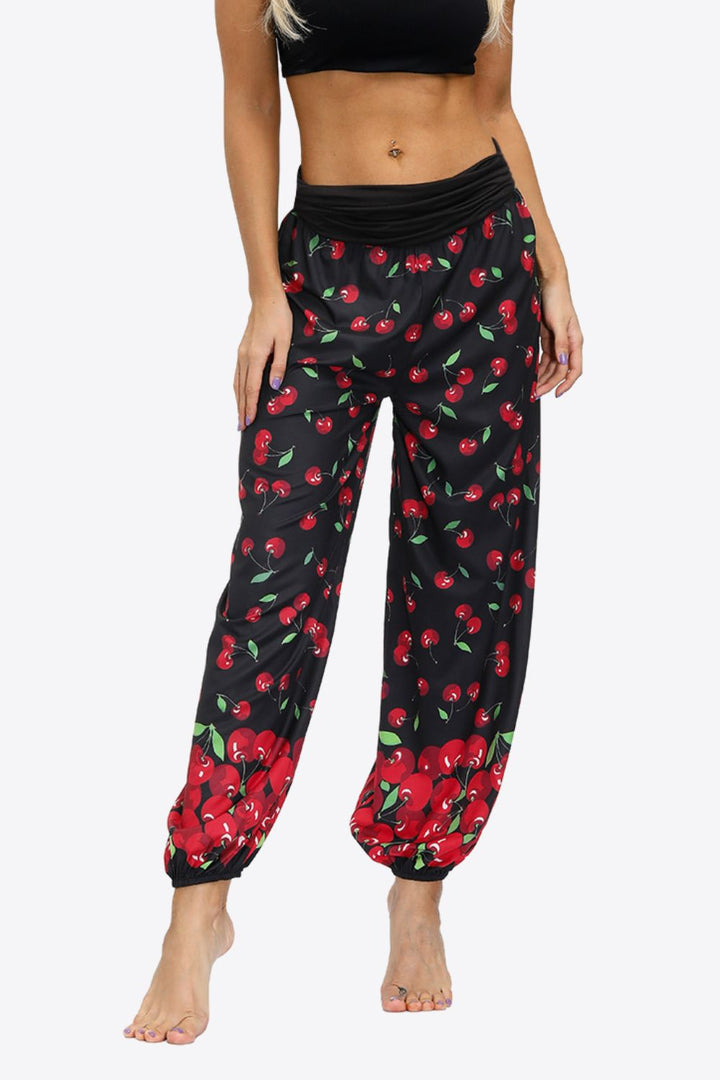 Oversized Printed Wide Leg Long Pants - Runway Frenzy 