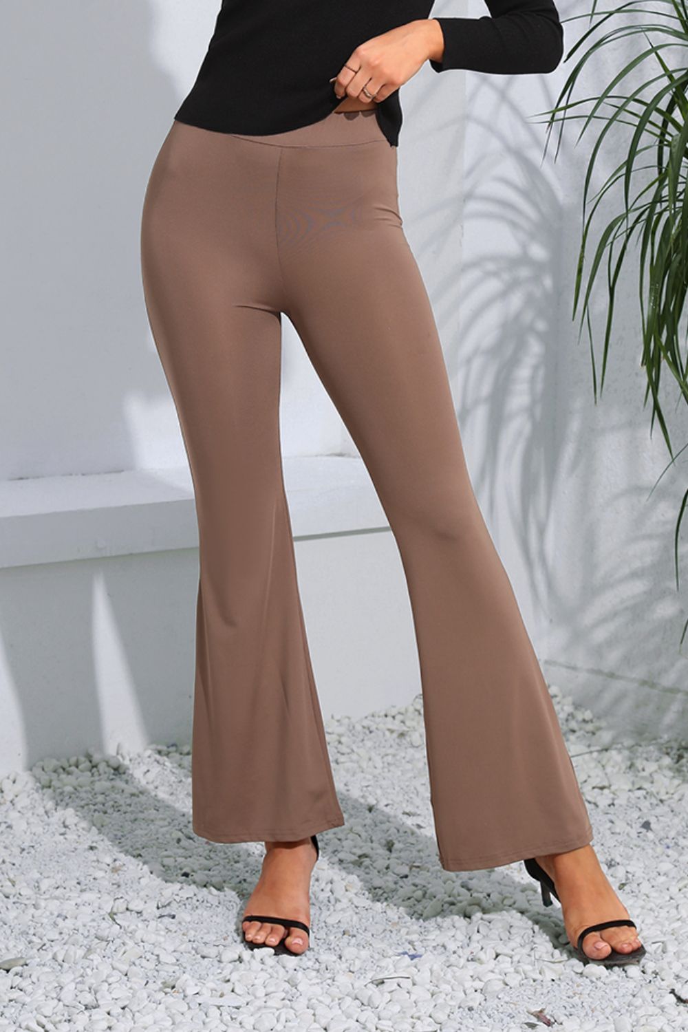 High Waist Long Flare Pants - Runway Frenzy 