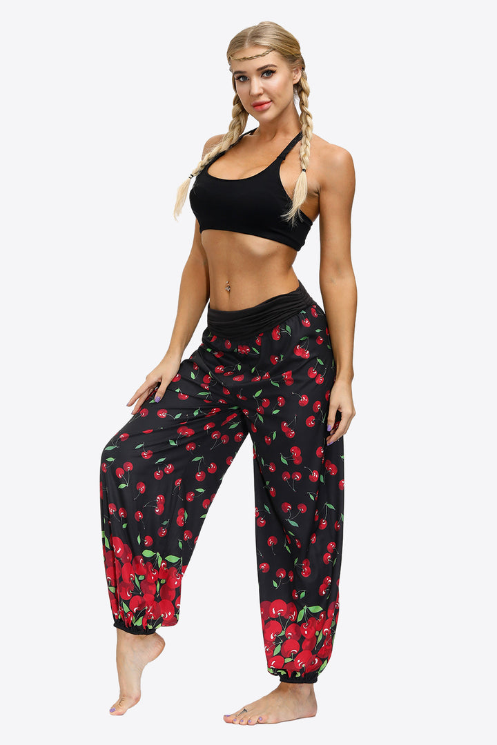 Oversized Printed Wide Leg Long Pants - Runway Frenzy 